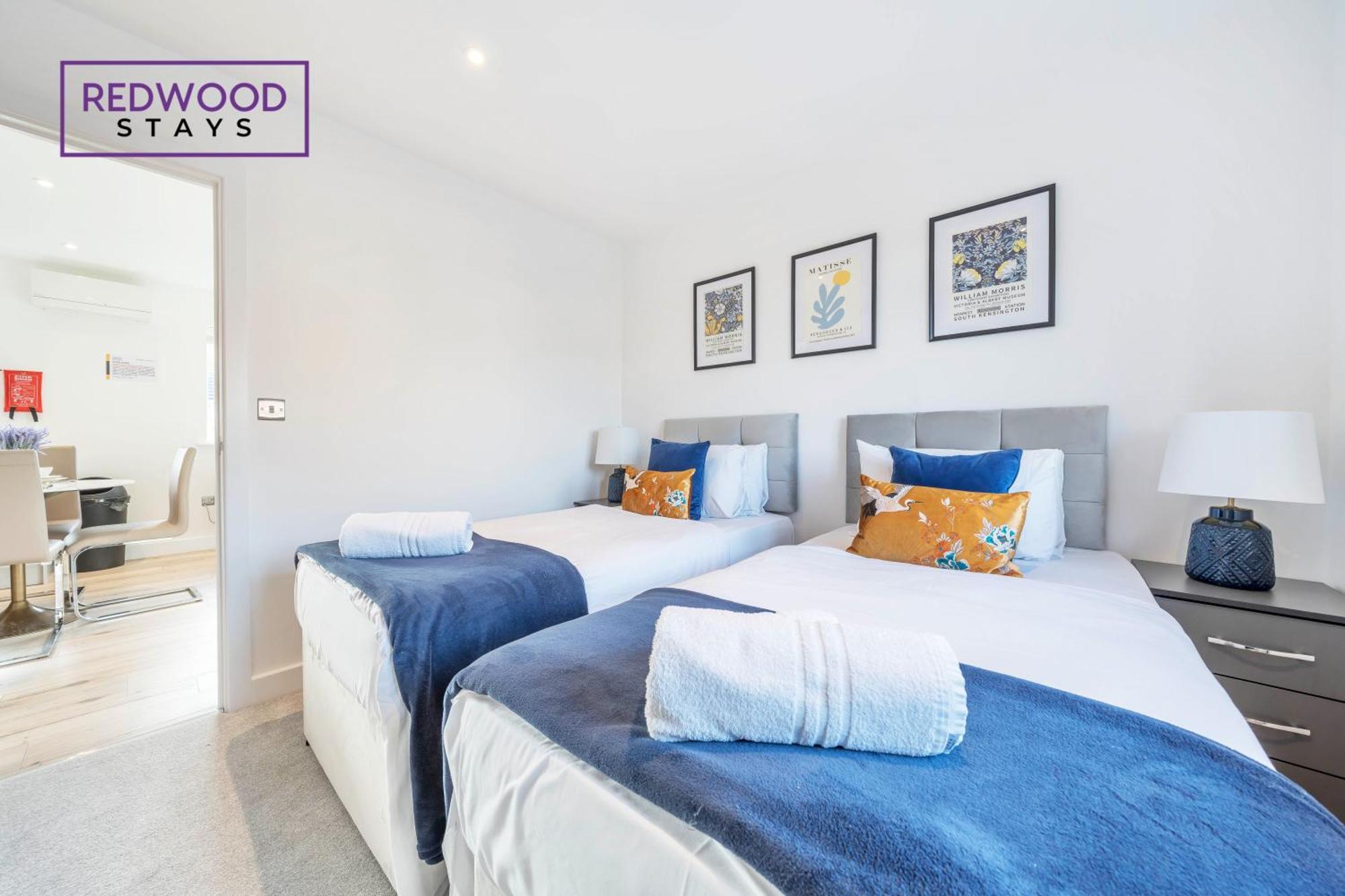 Modern Serviced Apartments For Contractors & Families With Free Parking, Wifi & Netflix By Redwood Stays Basingstoke Kültér fotó