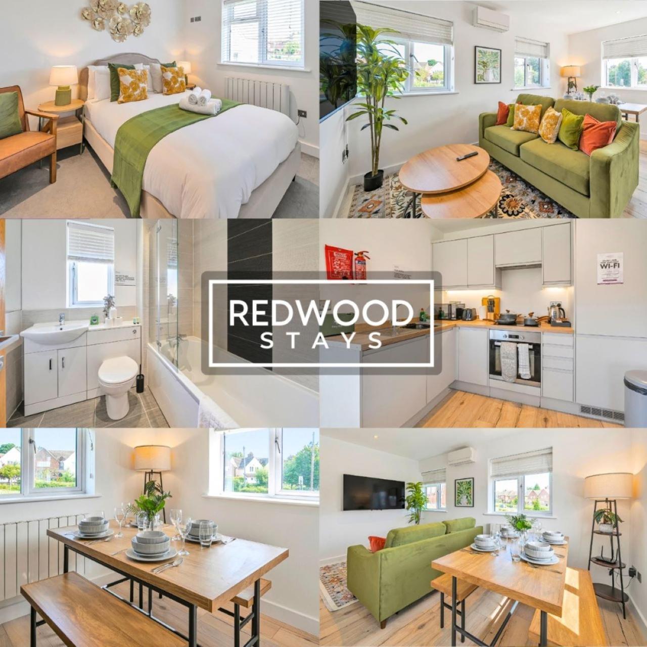 Modern Serviced Apartments For Contractors & Families With Free Parking, Wifi & Netflix By Redwood Stays Basingstoke Kültér fotó